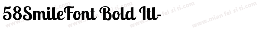 58SmileFont Bold Itl字体转换